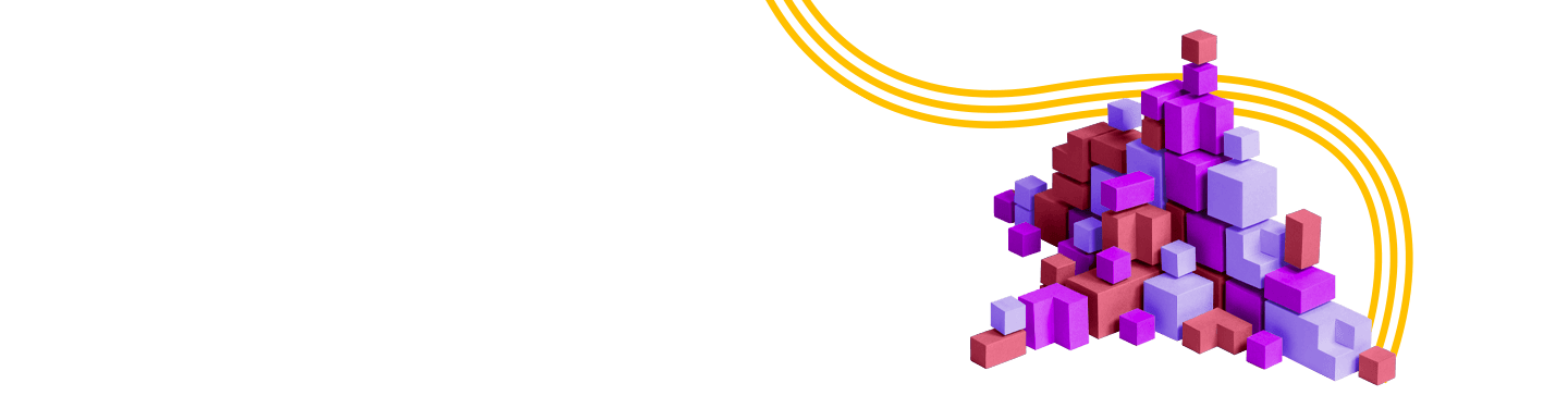 Stack of colored blocks