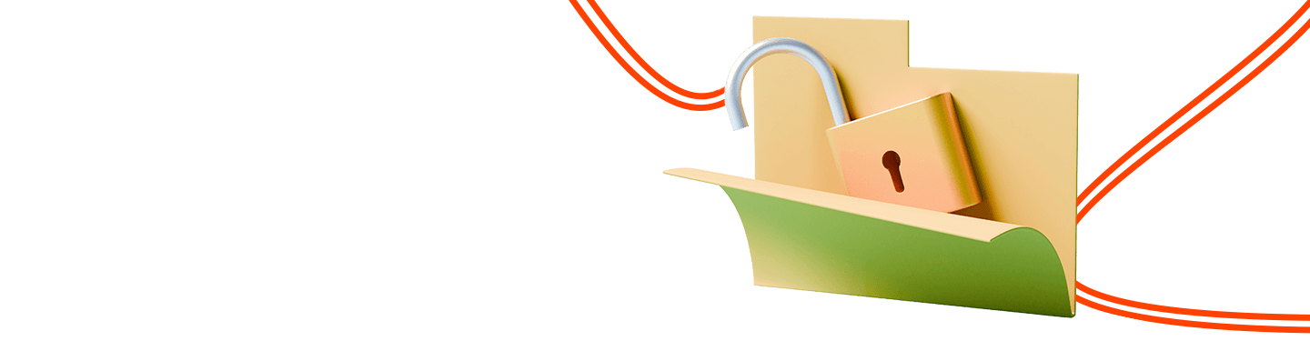 A yellow lock inside a green-yellow paper - symbolizing how secured printing services protect sensitive data in hybrid workplaces.