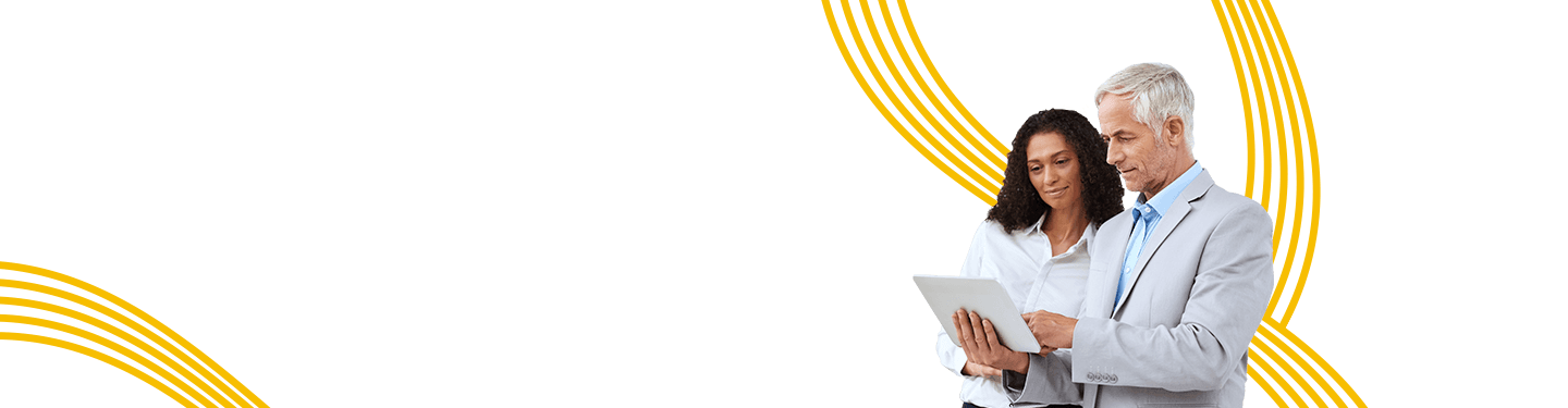 A man and woman assessing their operations