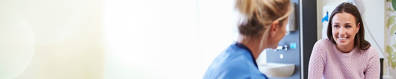 doctor talking to patient