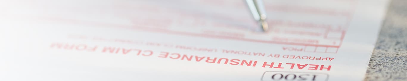 health insurance form close up